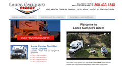 Desktop Screenshot of lancetruckcampersdirect.com